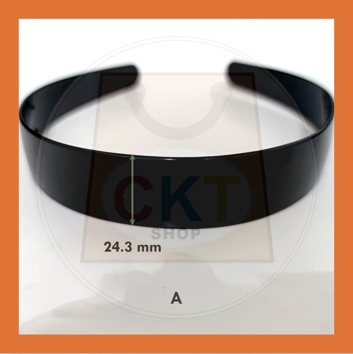 Hairband Plastic Black Headband Cekak Rambut Hitam Hair Band Female Male Unisex Black Hitam Premium Plastic Casual Daily Retro