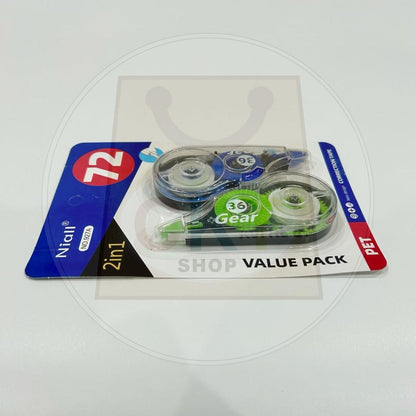 Long Length Economy 7mx5mm ODVEN 8966 Correction Tape No:8966 7m x 5mm Anti Break Smooth Stationery School Office Writing Plastic