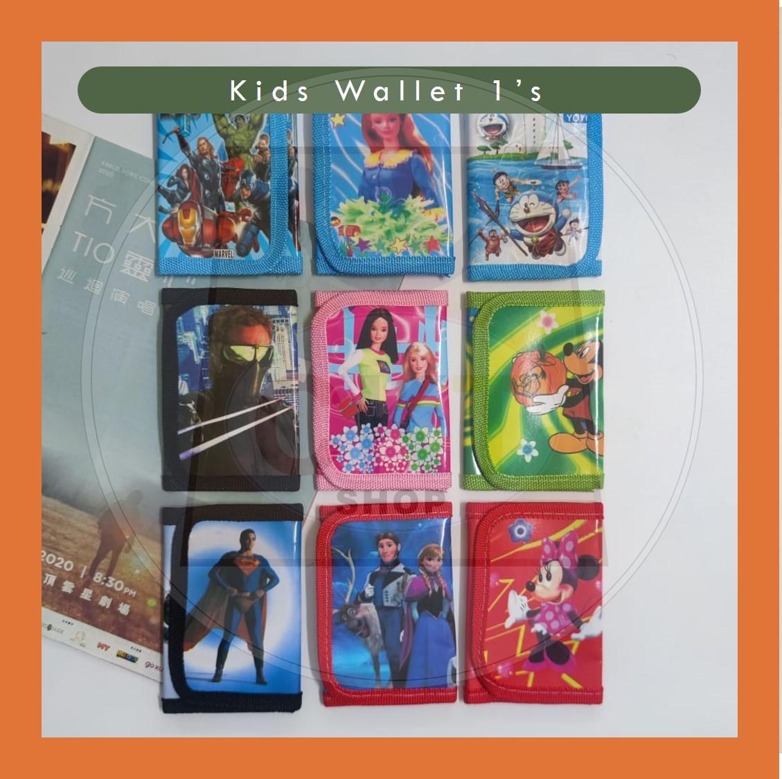 Kids Cartoons small wallet Dompet Budak Kanak-kanak Children Cartoon wallet Kids Wallet