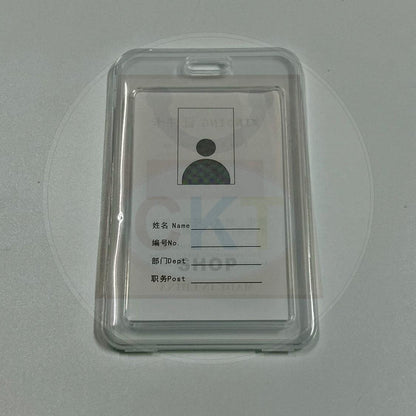Badge Holder Transparent ID Card Holder IC Card Holder Bus Card Student ID Plastic Cards Cover Card Holder