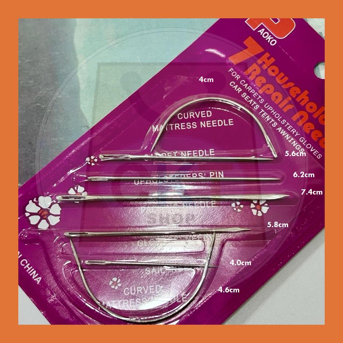 Repair Needle Jarum Menjahit Kasut Jarum Menjahit Awning Khemah Jarum Jahit Kusyen Kereta Jarum Jahit Kulit Dan Lain