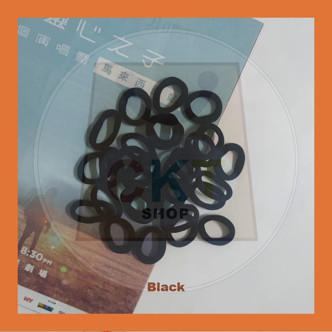 Korean Colourful Rubber Hair Ties Fashion Hairband Getah Rambut Hair Accessories Rope Ring Elastic Hairband Ponytail