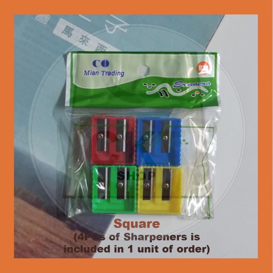 Pencil Sharpener Pencil Sharpener Pengasah pensil  2 Holes Pencil Tulis Pengasah Pencil Sekolah Budak Pensel Kayu 2B