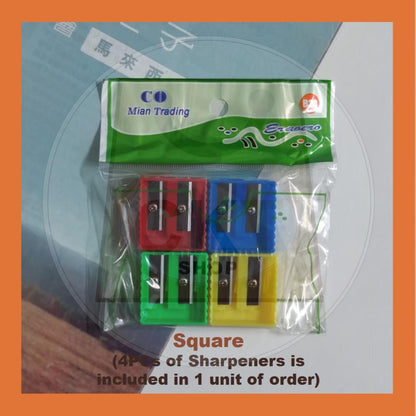 Pencil Sharpener Pencil Sharpener Pengasah pensil  2 Holes Pencil Tulis Pengasah Pencil Sekolah Budak Pensel Kayu 2B