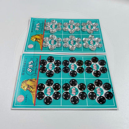Press Studs Coat Metal Hand-sew Button Spring Sewing Snap Fastener Round LION Brand Butang Ketip Tip Butang Katup Khawin