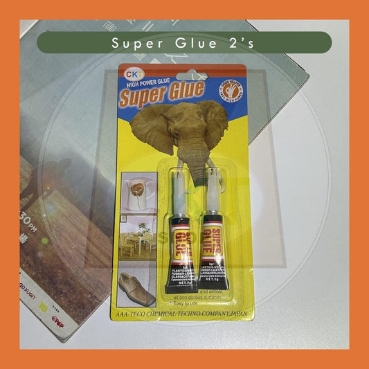 Economy Elephant Super Strong Super Glue All Purpose Adhesive Gam Gajah Elephant Glue 2PCs 2ml Hardware