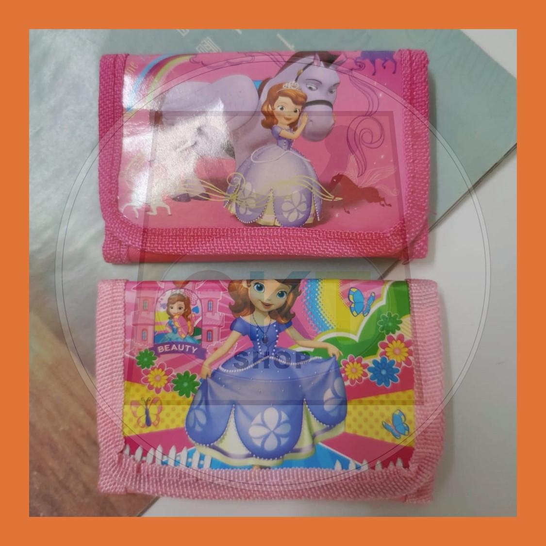 Kids Cute Cartoons Short Purse Wallet Children Boys Girls Coin Bag Beg Dompet Kartun Comel Kanak-Kanak