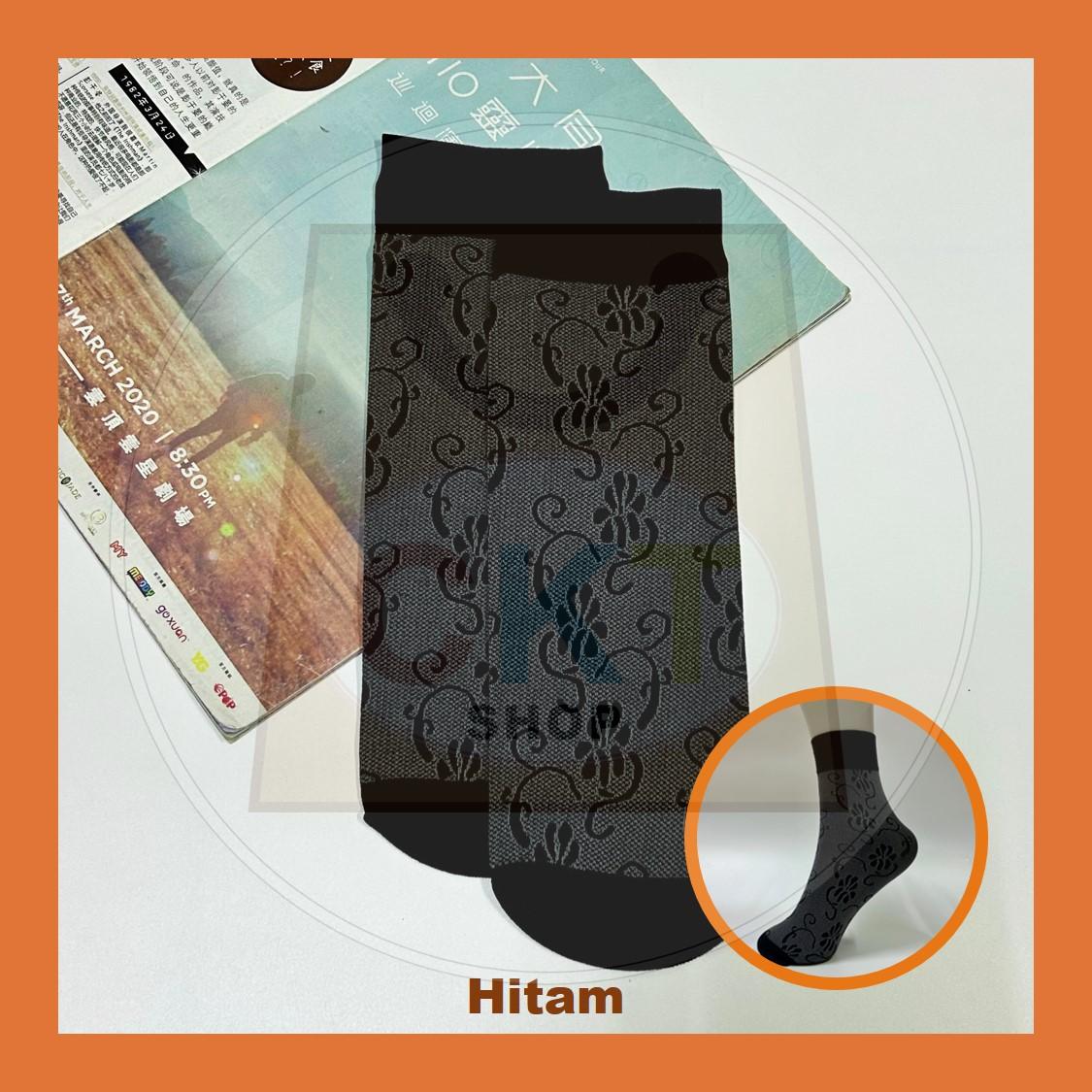 Stokin Berenda Bunga Wanita | Renda Cantik Corak Flora | Gaya Harian & Office Look | Stokin Muslimah Bergaya Moden