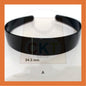 Hairband Plastic Black Headband Cekak Rambut Hitam Hair Band Female Male Unisex Black Hitam Premium Plastic Casual Daily Retro