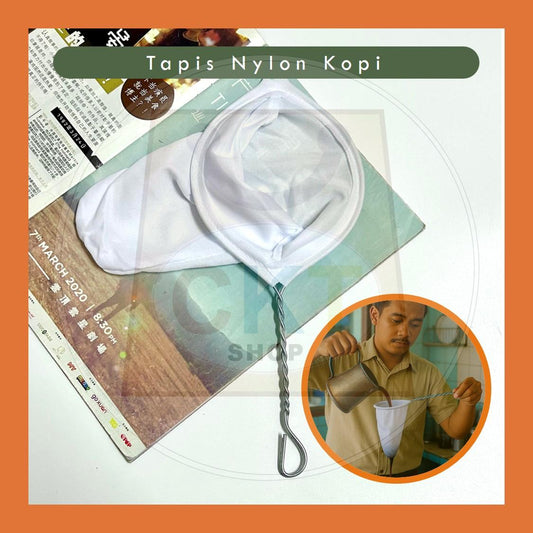 Penapis Kopi Teh Kain Tapis 12.5x30cm Guna Semula Tahan Lasak | Cloth Coffee Filter Strainer