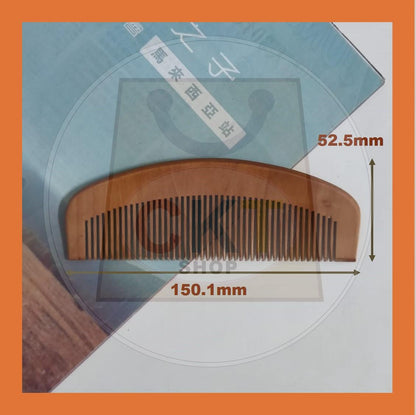 [READY STOCK] Natural Wooden Comb Hairbrush Tool Peach Wood Comb No-Static Massage Hair Health Comb Sikat Rambut Kayu