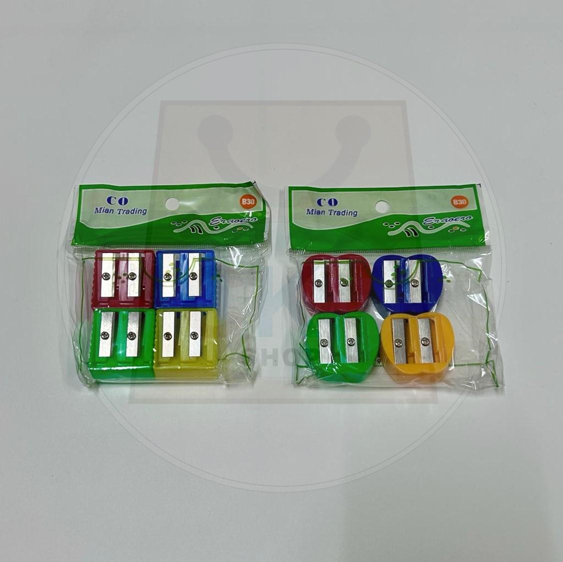 Pencil Sharpener Pencil Sharpener Pengasah pensil  2 Holes Pencil Tulis Pengasah Pencil Sekolah Budak Pensel Kayu 2B