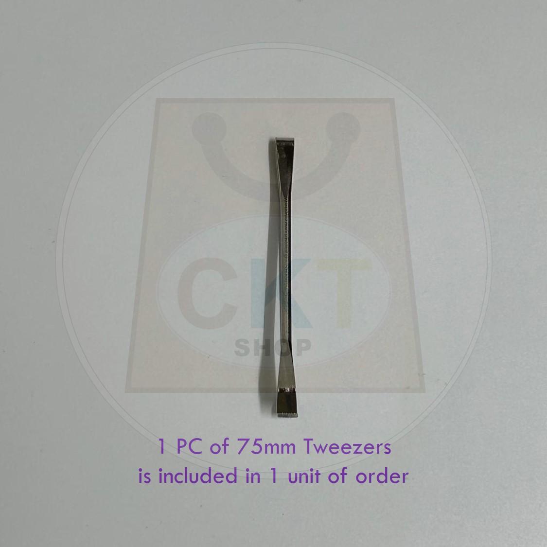 Wide Head Tweezer 60mm 75mm 105mm Multipurpose Tools Precision Pincher Sepit Janggut Beard Hair Clip Kepit Janggut 1's