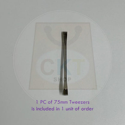 Wide Head Tweezer 60mm 75mm 105mm Multipurpose Tools Precision Pincher Sepit Janggut Beard Hair Clip Kepit Janggut 1's