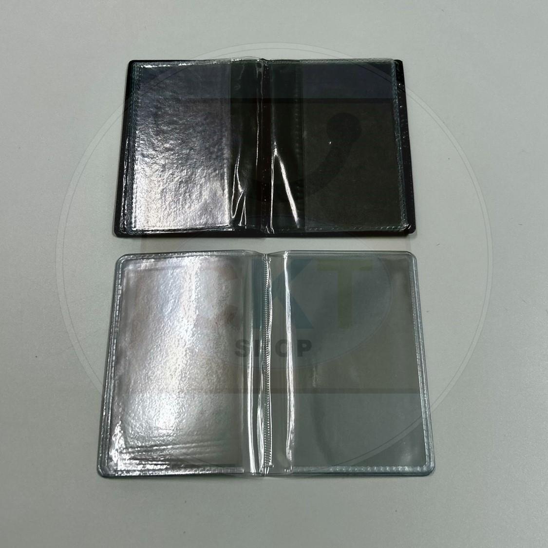 IC Holder Plastic PVC Clear Card Holder ID Business Credit Card Holder Case Organizer With 10 Pages 8 Pages