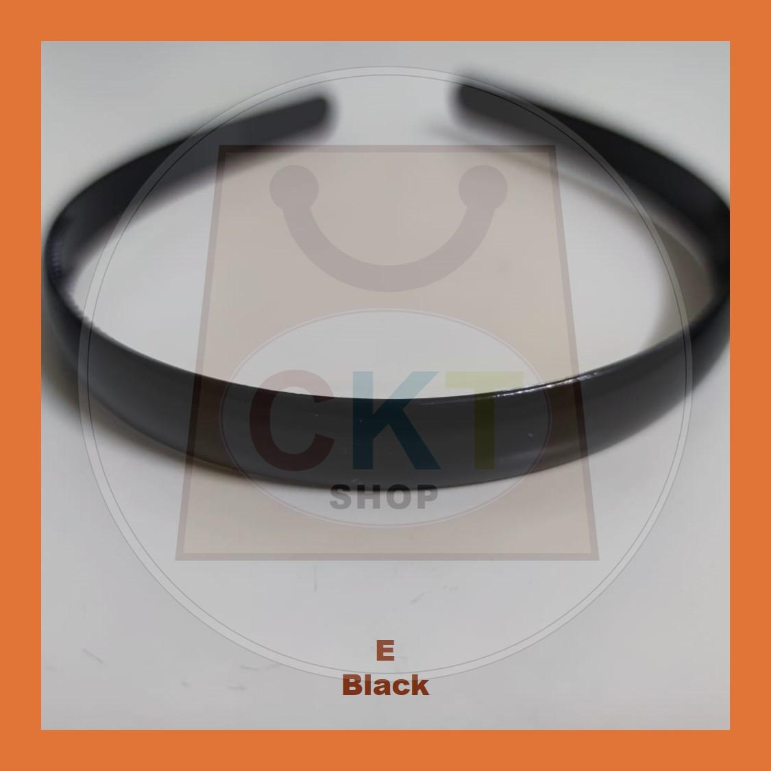 Hairband Plastic Black Headband Cekak Rambut Hitam Hair Band Female Male Unisex Black Hitam Premium Plastic Casual Daily Retro