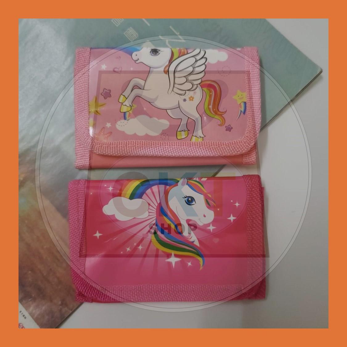 Kids Cute Cartoons Short Purse Wallet Children Boys Girls Coin Bag Beg Dompet Kartun Comel Kanak-Kanak