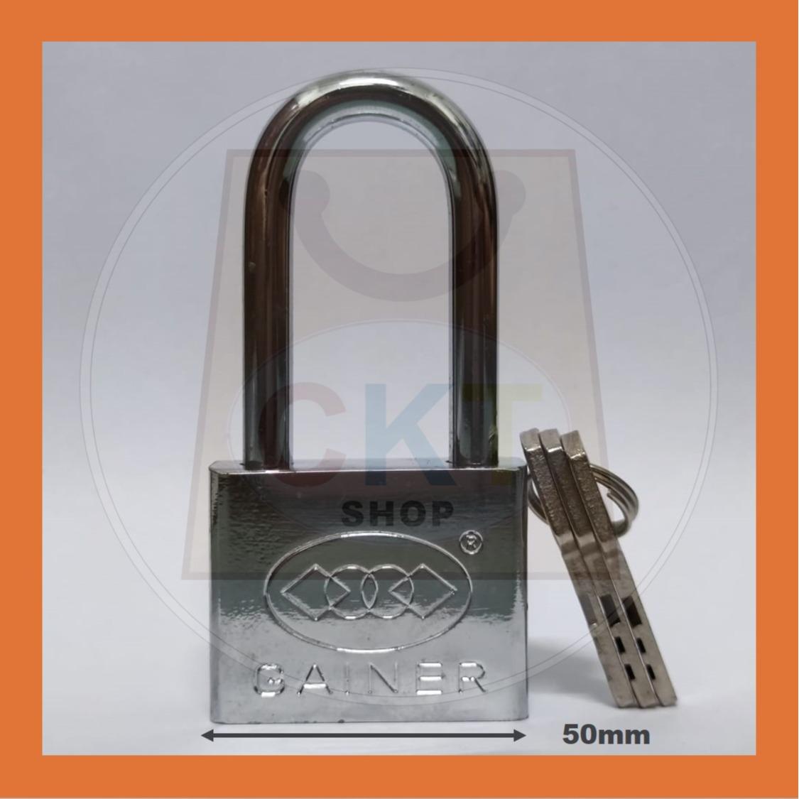 [READY STOCK] Gainer Security Padlock / Silver Lock / Mangga Kunci /  30mm 40mm 50mm 60mm 70mm