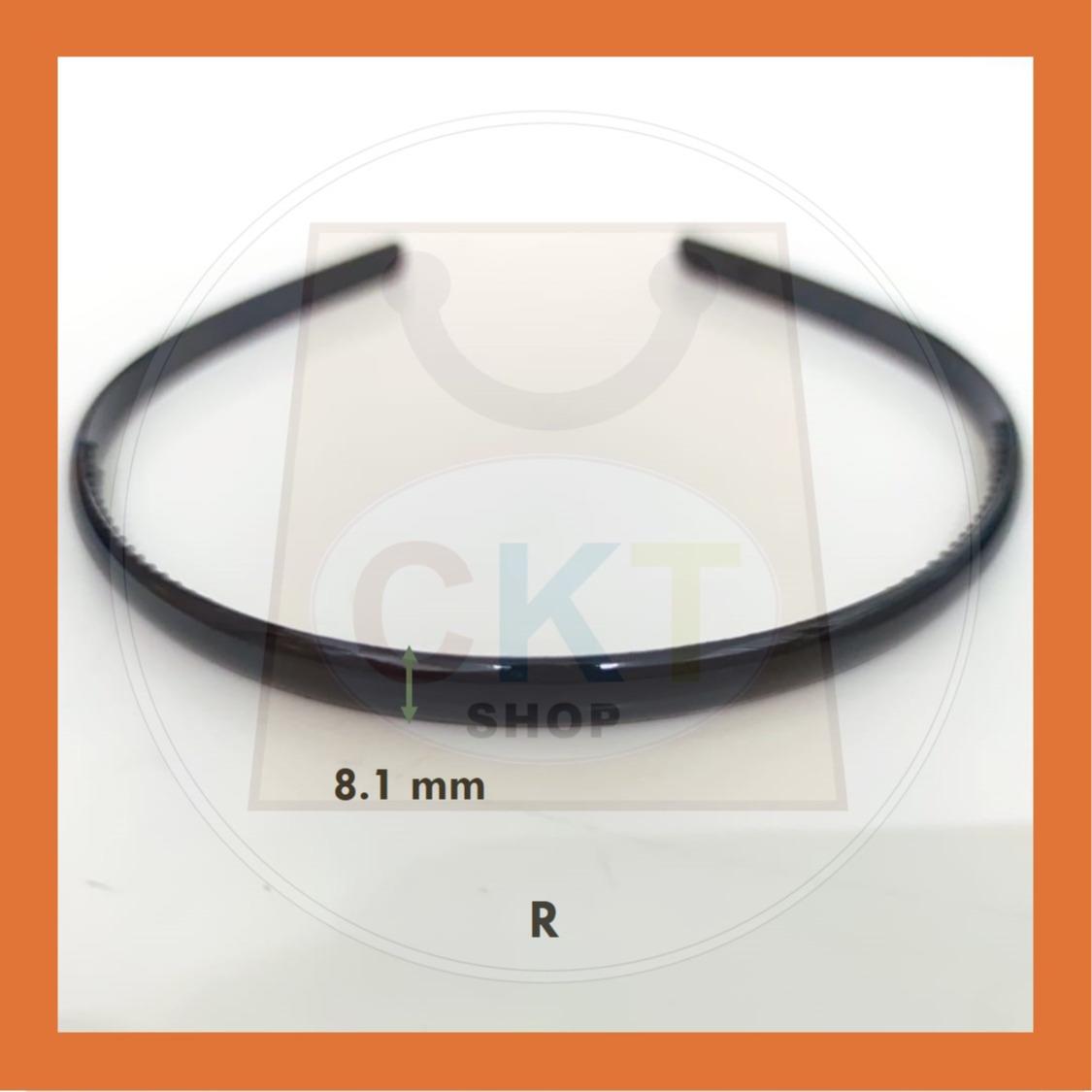 Hairband Plastic Black Headband Cekak Rambut Hitam Hair Band Female Male Unisex Black Hitam Premium Plastic Casual Daily Retro