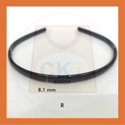 Hairband Plastic Black Headband Cekak Rambut Hitam Hair Band Female Male Unisex Black Hitam Premium Plastic Casual Daily Retro
