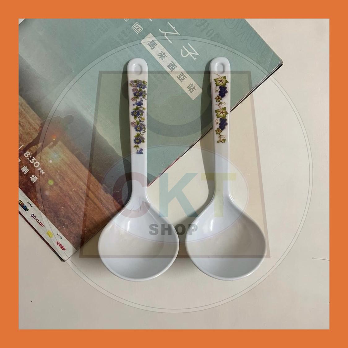 Doorgift Pengantin Doorgift Kahwin Doorgift Kenduri Kitchen Dapur 1s set Plastic Soup Ladle Soup Spoon Long Handle Porridge Spoon Ladle Tableware