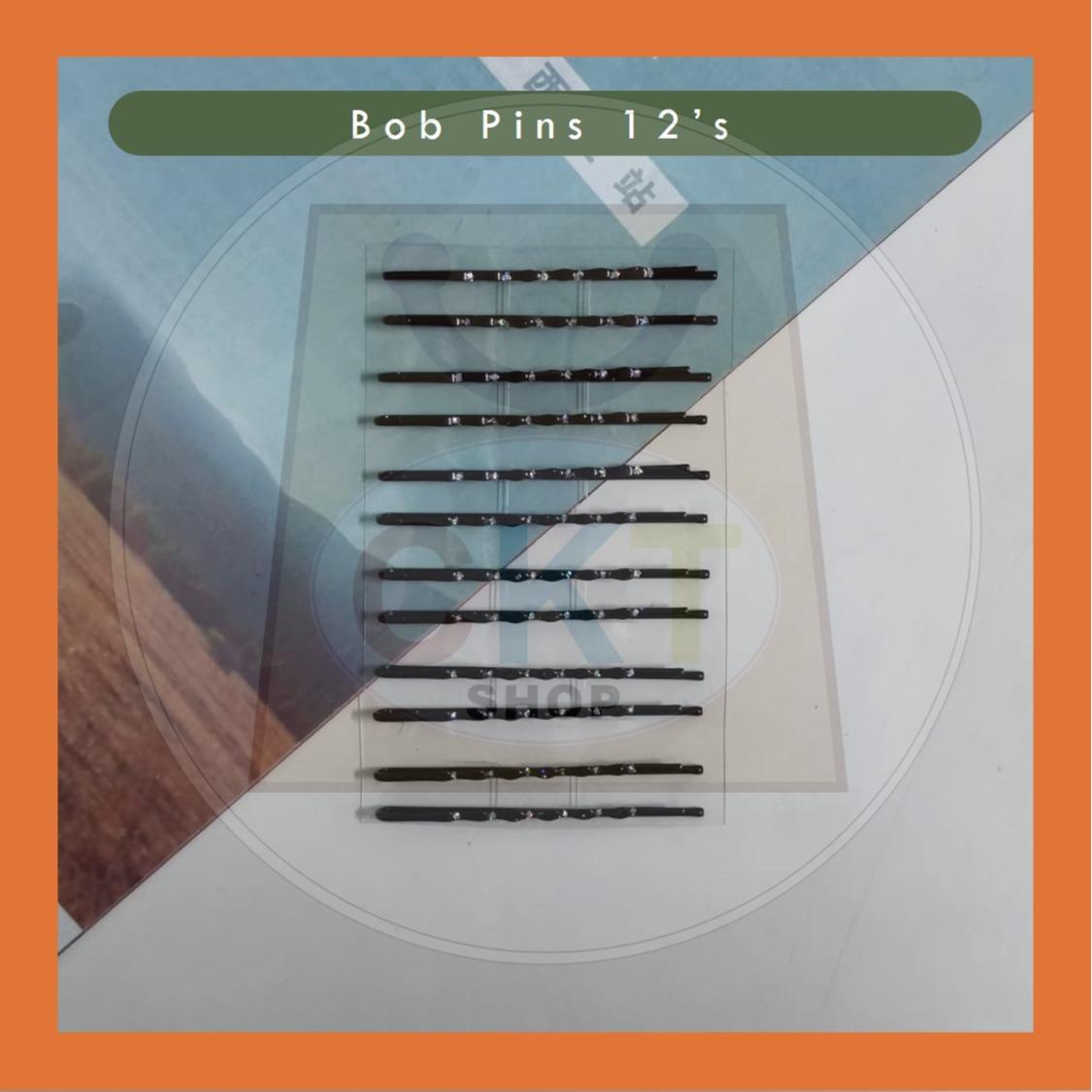 [READY STOCK] Bob Hair Pin / Bob Pin Black / Pin Hitam Rambut Curve