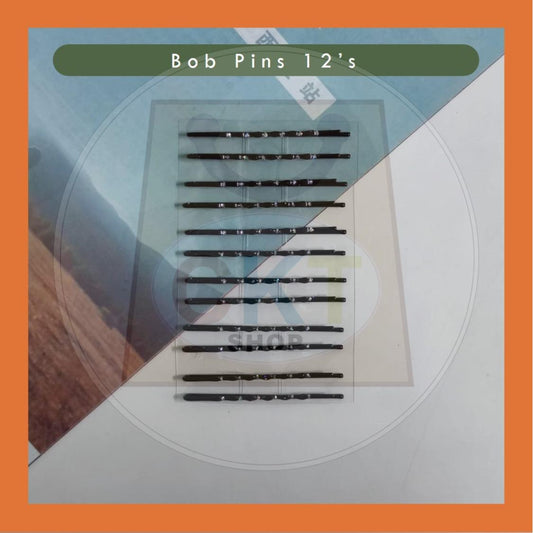 [READY STOCK] Bob Hair Pin / Bob Pin Black / Pin Hitam Rambut Curve