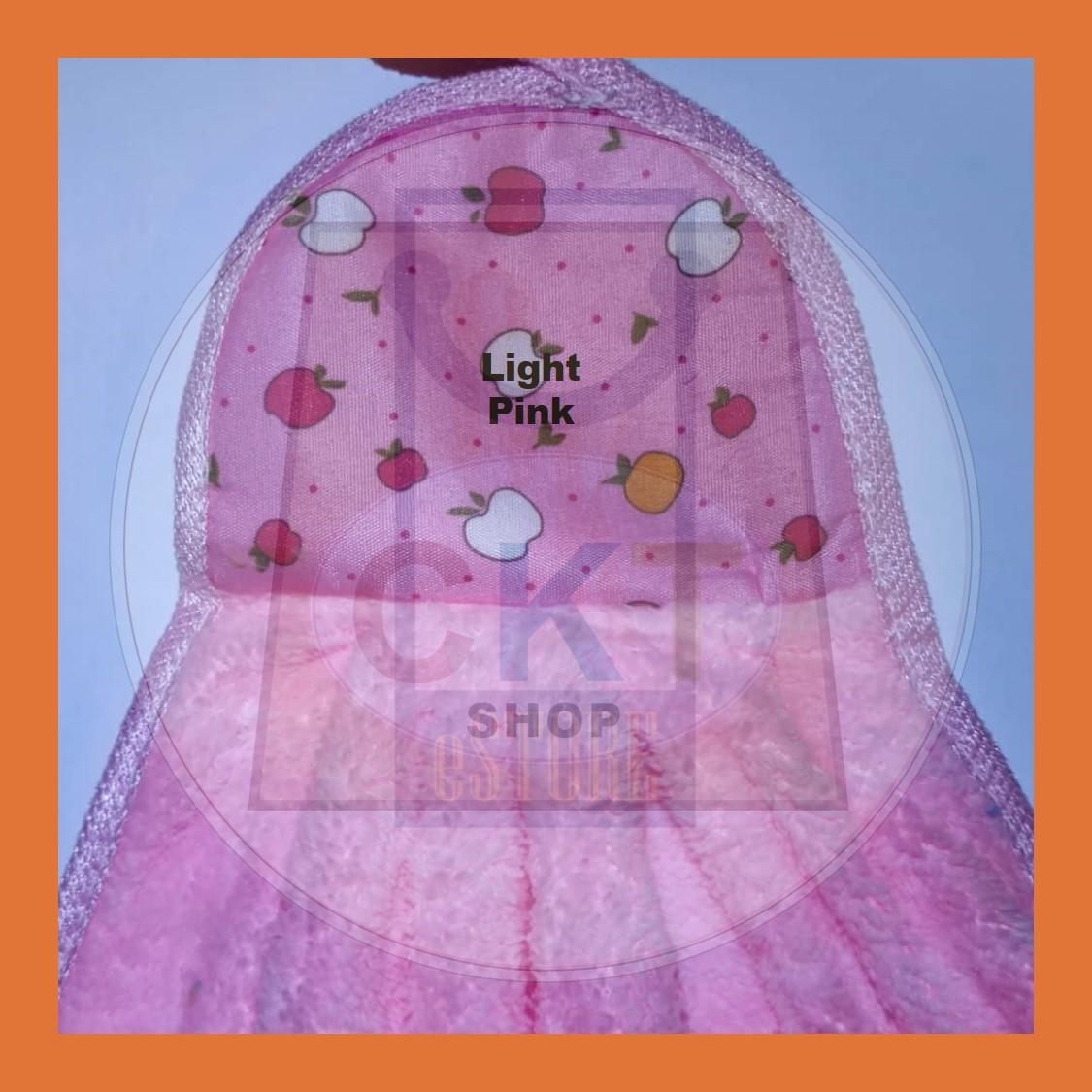 Kitchen Hanging Cleaning Towel Cotton Fleece Dish Cloth Hanging Loop Hand Towel Household Kitchenware Tuala Tangan