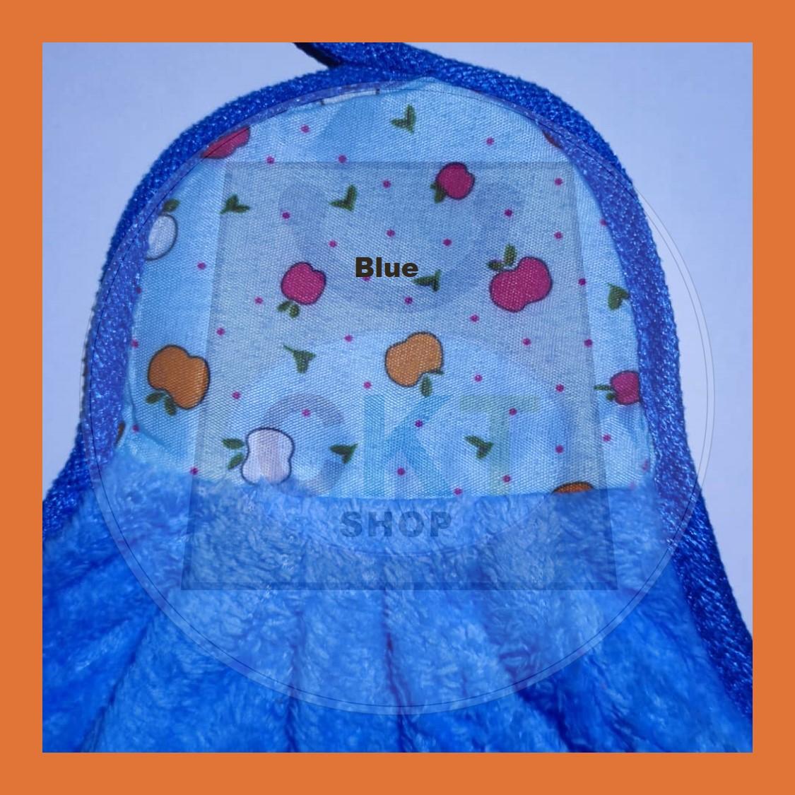 Kitchen Hanging Cleaning Towel Cotton Fleece Dish Cloth Hanging Loop Hand Towel Household Kitchenware Tuala Tangan