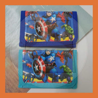 Kids Cute Cartoons Short Purse Wallet Children Boys Girls Coin Bag Beg Dompet Kartun Comel Kanak-Kanak
