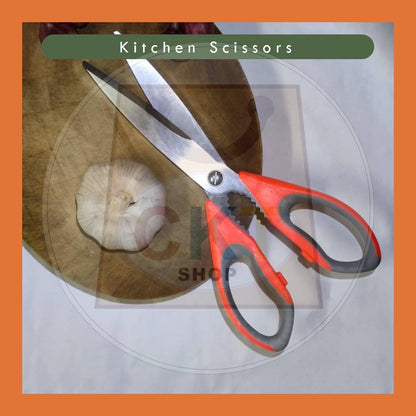 Stainless Steel Scissors Multi Function Kitchen Bone Scissors Gunting Dapur Ikan [READY STOCK]