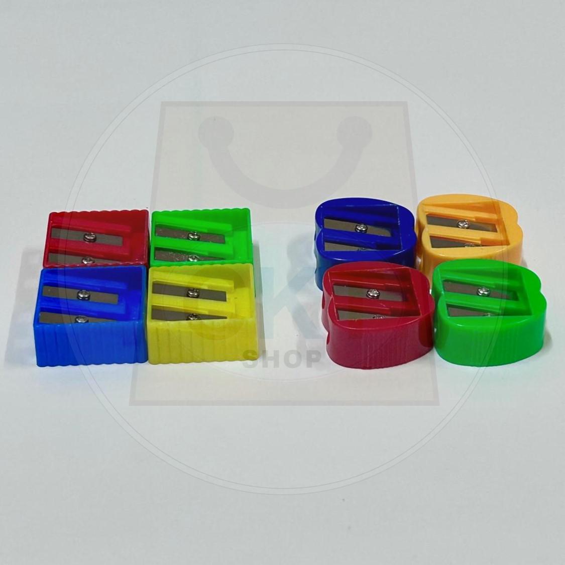 Pencil Sharpener Pencil Sharpener Pengasah pensil  2 Holes Pencil Tulis Pengasah Pencil Sekolah Budak Pensel Kayu 2B