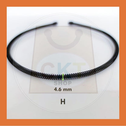 Women Men Unisex Black Hair Band Hairband Steel Metal Cekak Rambut Hitam Besi Gulung Spring Hair Band