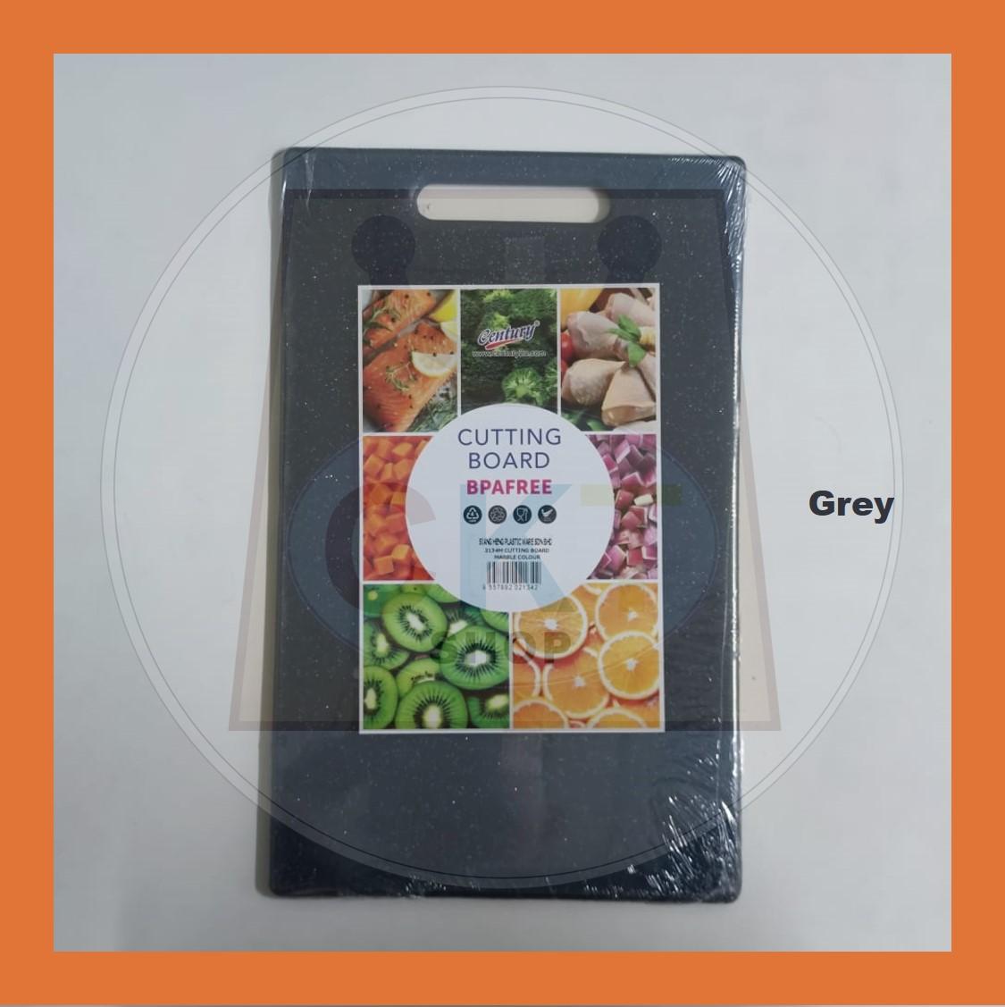 [READY STOCK] Black Marble Design Plastic Cutting Board BPA-Free Eco-Friendly & Antibacterial Papan Potong