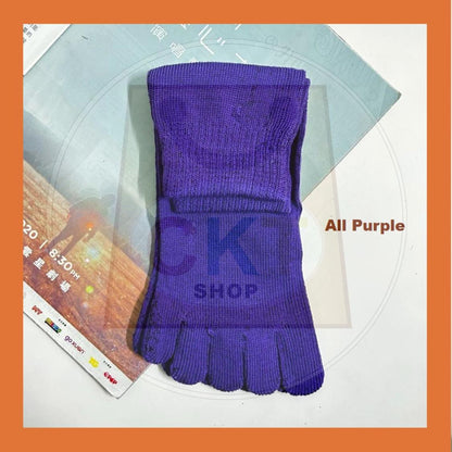 Breathable Non-slip Cotton Split Toe Ladies Five Finger Socks Yoga Socks Floor Socks Stoking Jari Outdoor Green Family
