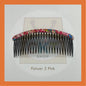 Invisible Headband Comb Black Head Pin Crown Baby Hair Non-Slip Bridal Penganting Rambut Sikat
