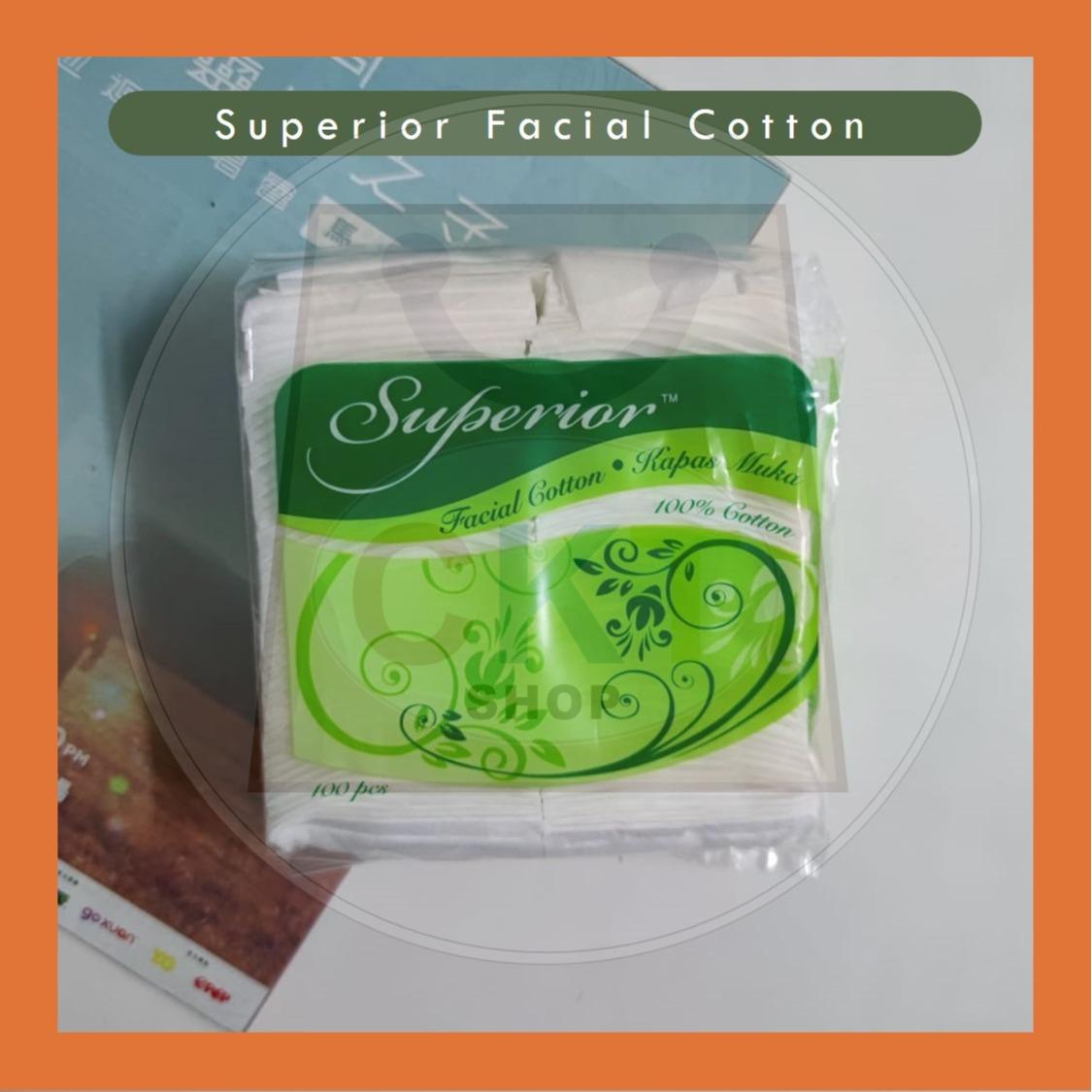 Superior Facial Cotton / Kapas Muka 100pads/pack