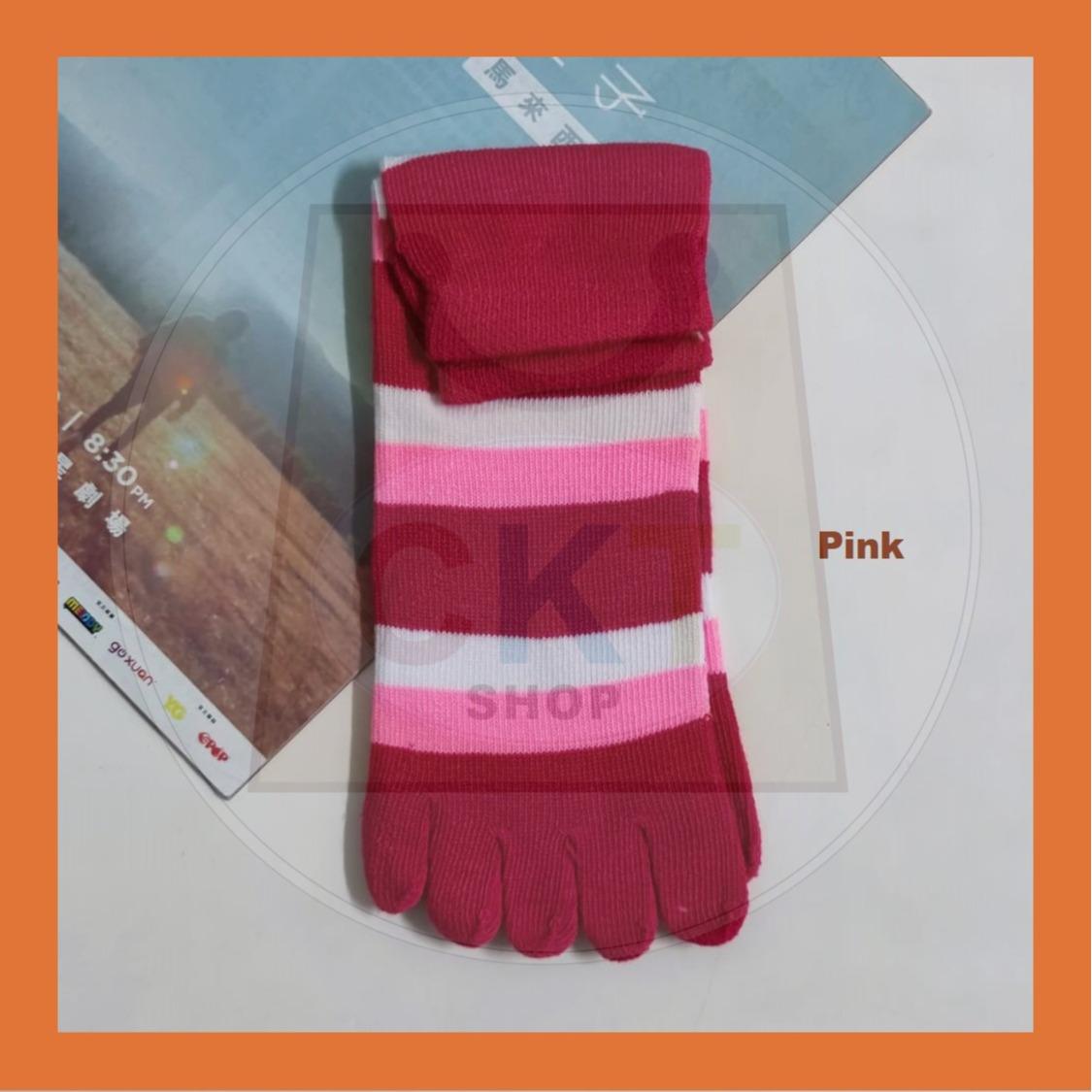 Breathable Non-slip Cotton Split Toe Ladies Five Finger Socks Yoga Socks Floor Socks Stoking Jari Outdoor Green Family