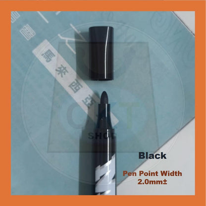 Permanent Marker Pen Quick Drying Waterproof Marker Pen Blue Red Black Ink Penanda Papan Putih  [READY STOCK]