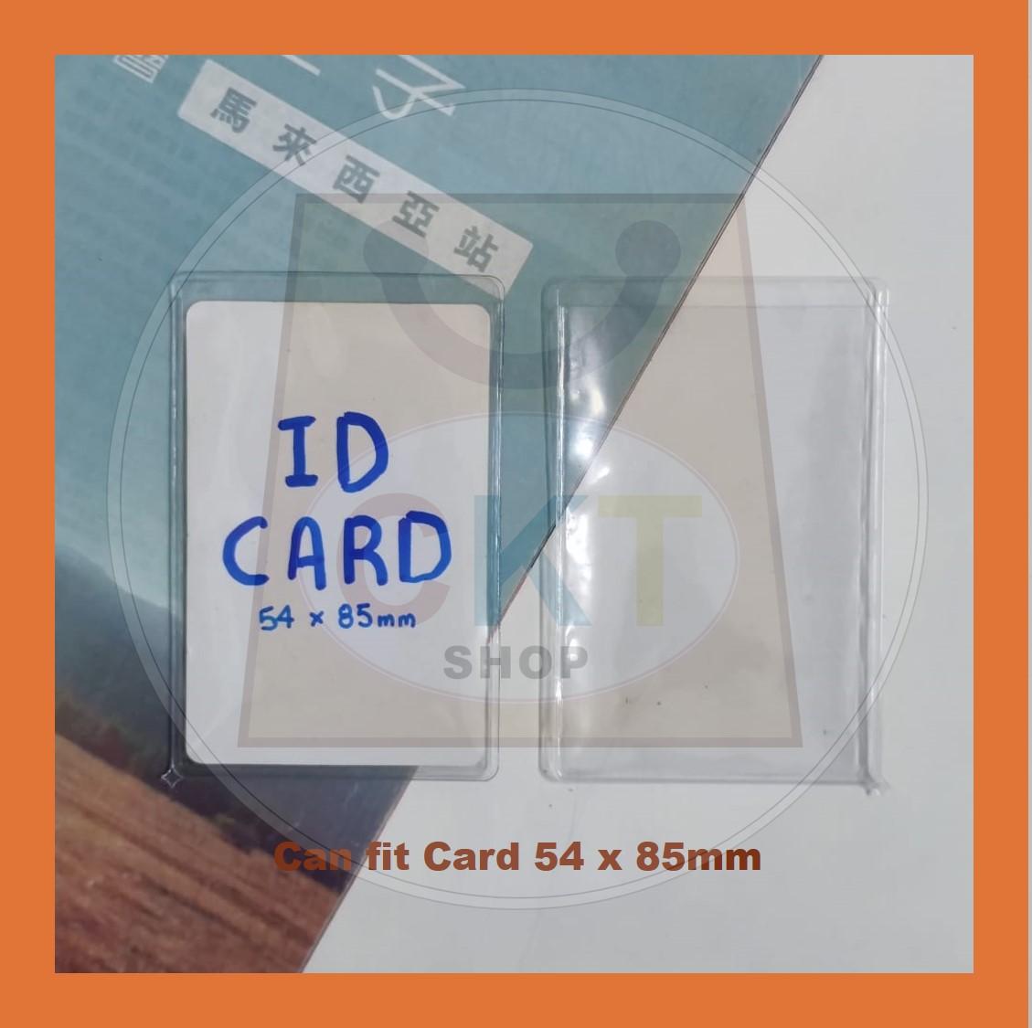 Card Holder PVC Transparent IC Holder Sampul Plastik Kad Pengenalan Badge Name Card Holder PVC New IC Holder