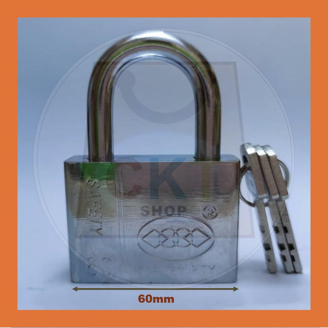 [READY STOCK] Gainer Security Padlock / Silver Lock / Mangga Kunci /  30mm 40mm 50mm 60mm 70mm