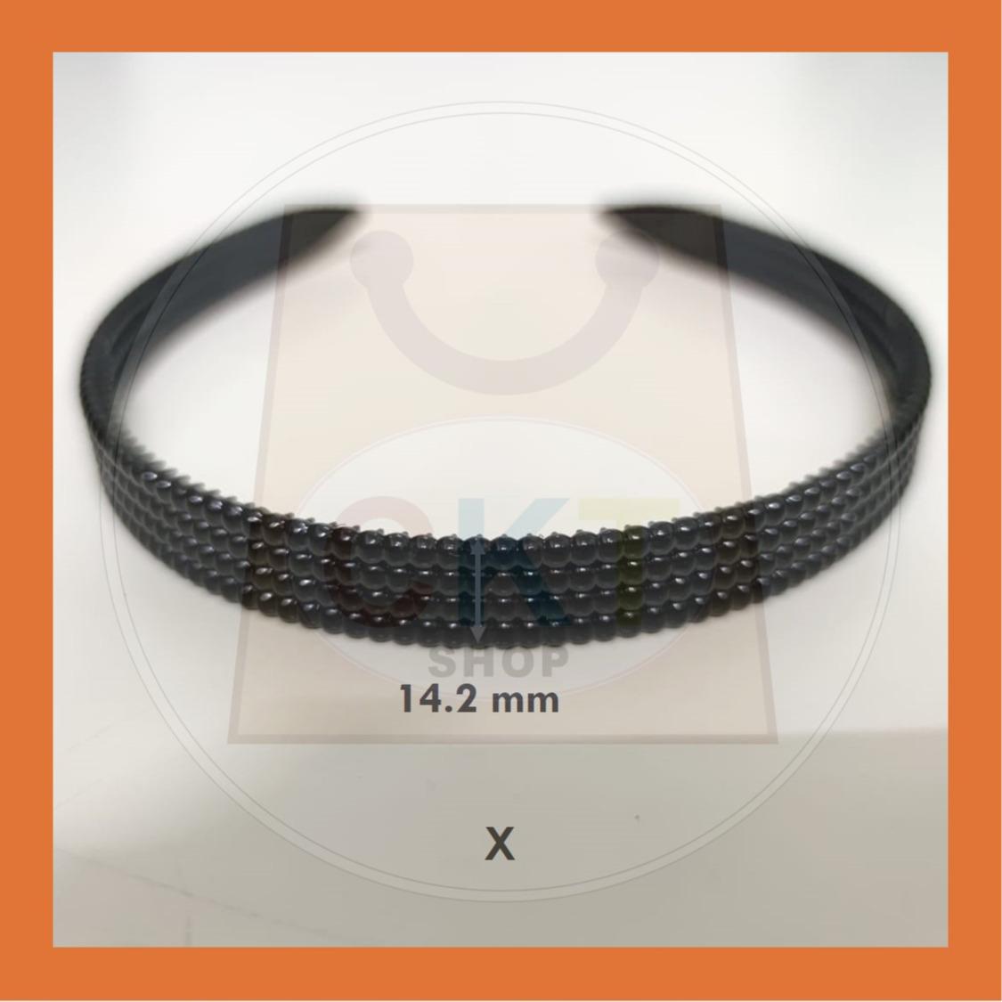 Hairband Plastic Black Headband Cekak Rambut Hitam Hair Band Female Male Unisex Black Hitam Premium Plastic Casual Daily Retro