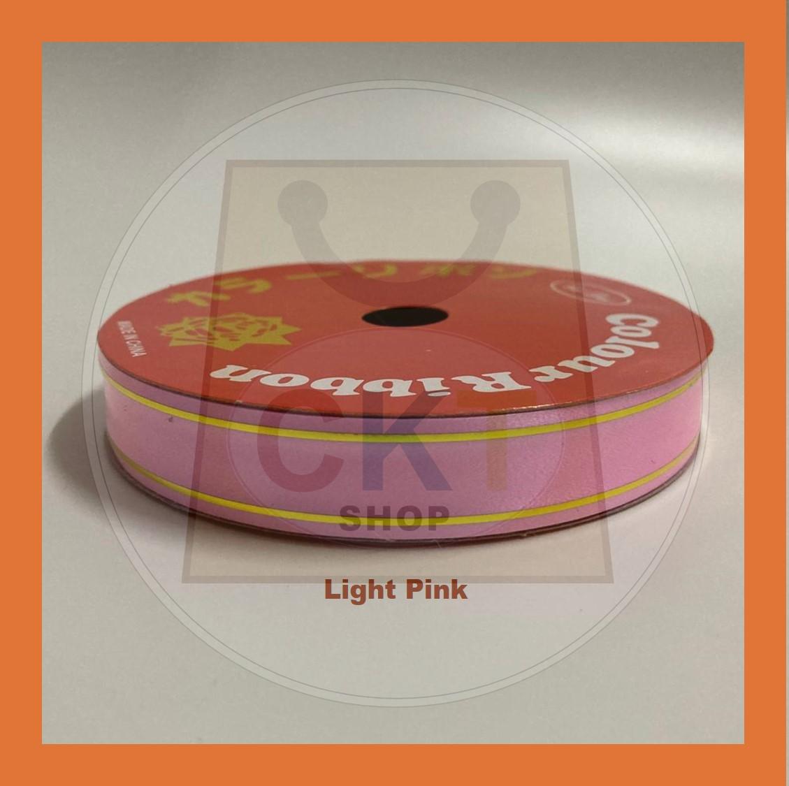 Reben 18mm 10M PP Fancy Ribbon With Gold Edge Riben Plastic Gold Line 10 Meter 10 Metre