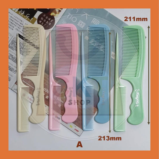 Comb Sikat Rambut  2s set Hair Lice Comb Sikat Kutu Plastik Tak Tajam Gadis Lady Cute Cartoon 2 in 1