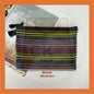 Rainbow Mesh Zipper Bag Transparent Zipper Bag / Document Bag / Pencil Bag