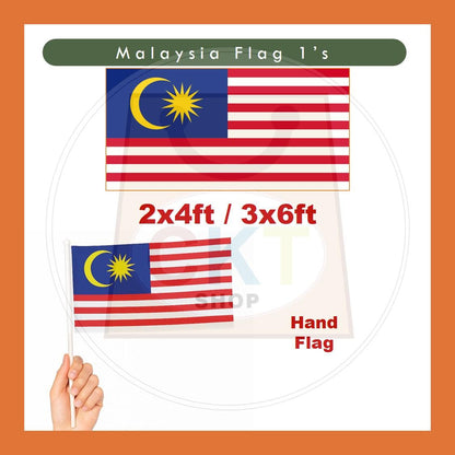 Bendera Malaysia Merdeka Bendera Tangan Bendera Gantung Malaysia Hand Flag 1pcs 15cm X 30cm Dari Shop Malaysia Hand Flag