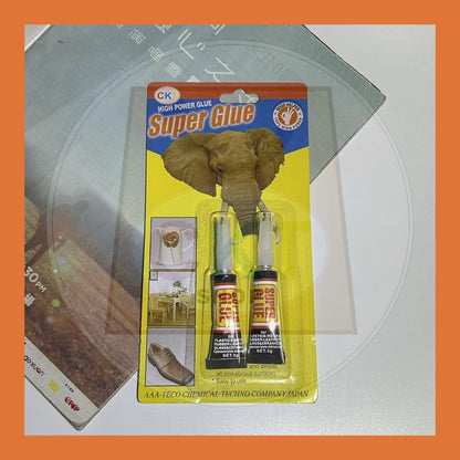 Economy Elephant Super Strong Super Glue All Purpose Adhesive Gam Gajah Elephant Glue 2PCs 2ml Hardware