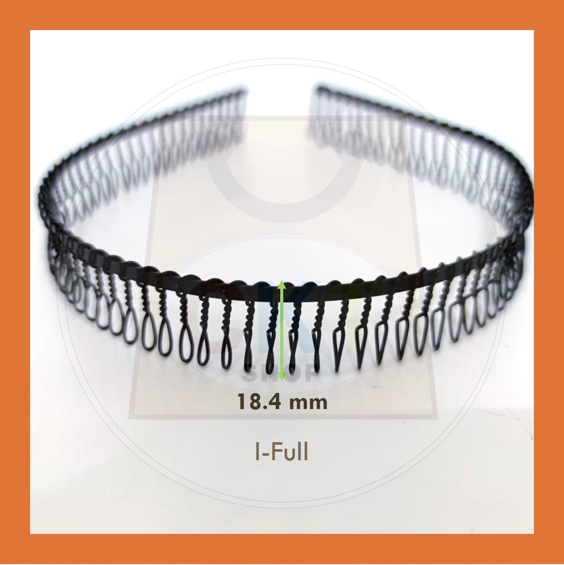 Women Men Unisex Black Hair Band Hairband Steel Metal Cekak Rambut Hitam Besi Gulung Spring Hair Band