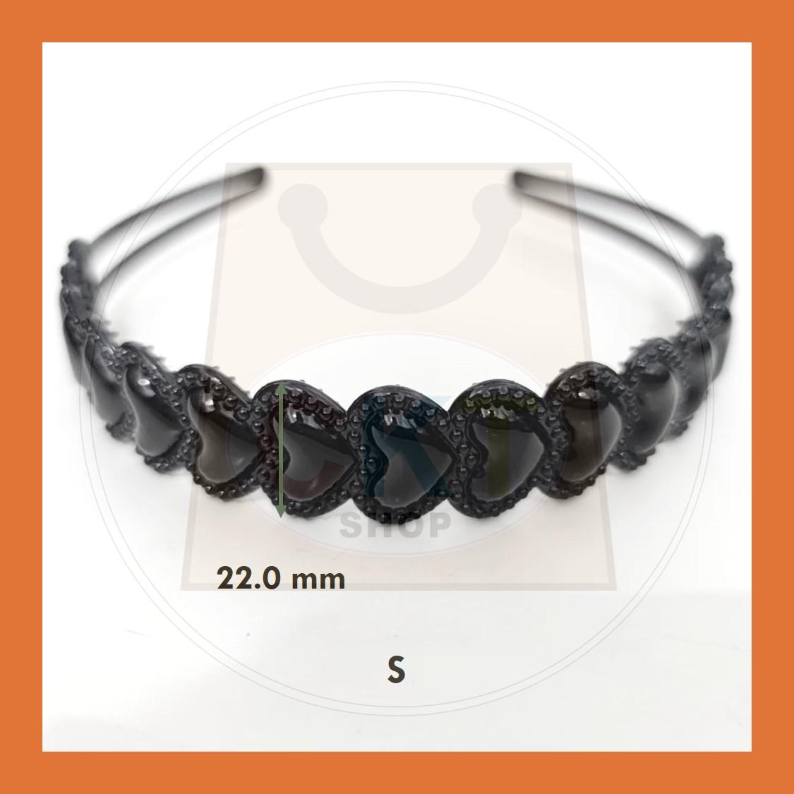 Hairband Plastic Black Headband Cekak Rambut Hitam Hair Band Female Male Unisex Black Hitam Premium Plastic Casual Daily Retro