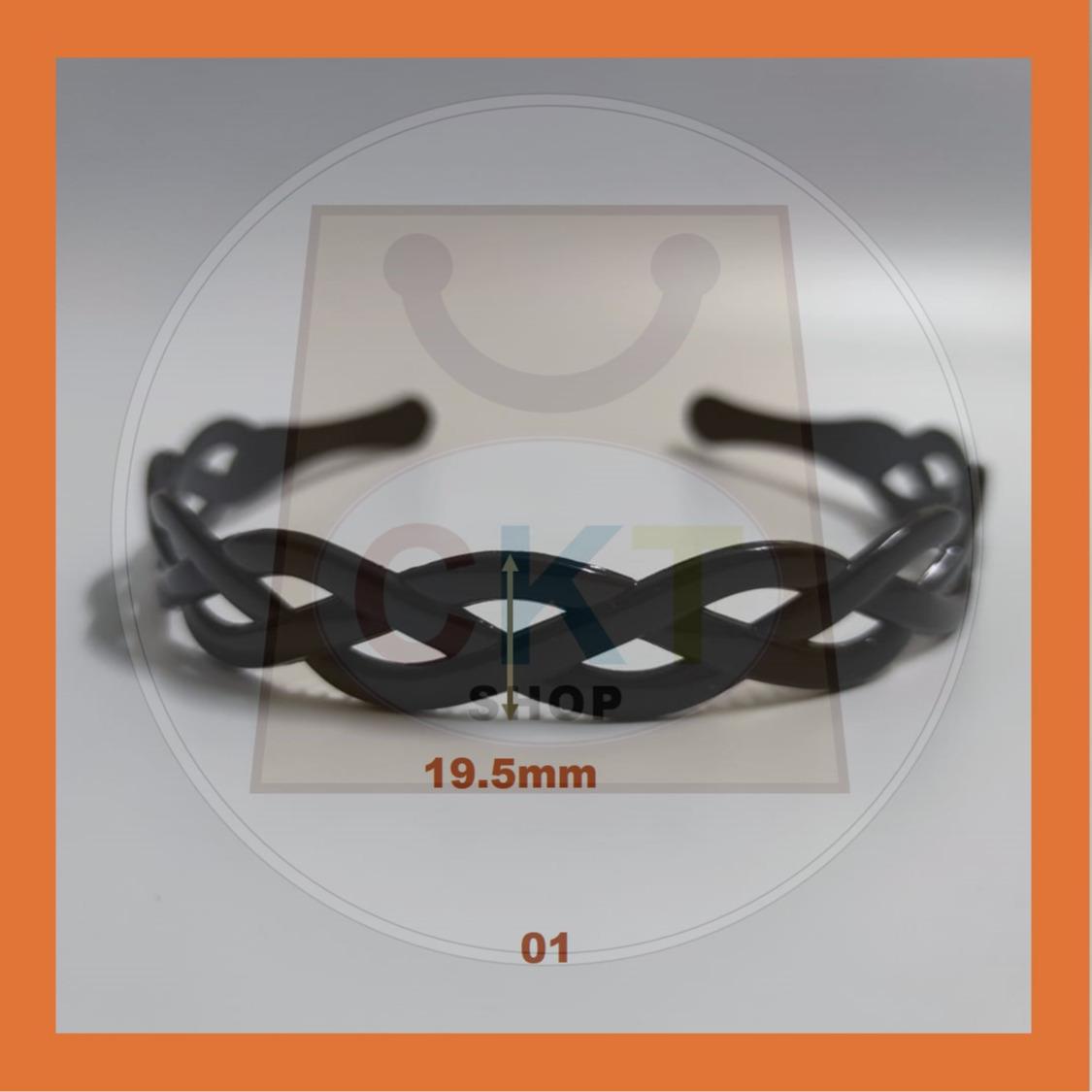 Hairband Plastic Black Headband Cekak Rambut Hitam Hair Band Female Male Unisex Black Hitam Premium Plastic Casual Daily Retro